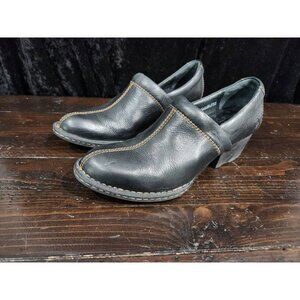 Born Kinney Brown Leather Slip-on Clog Shoe/Sz. 6